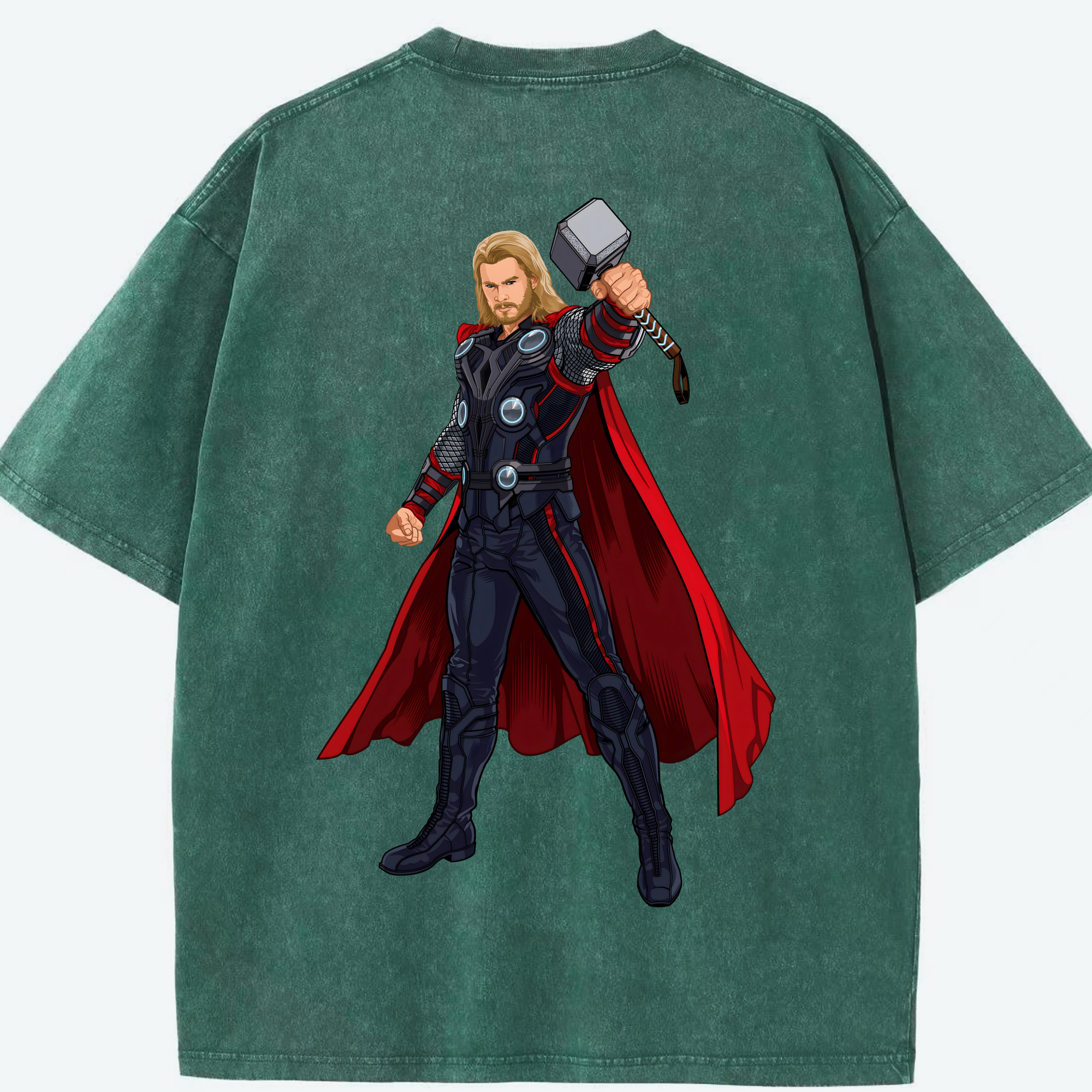 （画像用） アベンジャーズ The Avengers 綿100% ヴィンテージ風 半袖Tシャツ（背面プリント）